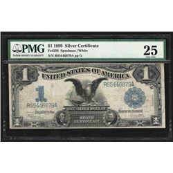1899 $1 Black Eagle Silver Certificate Note PMG Very Fine 25