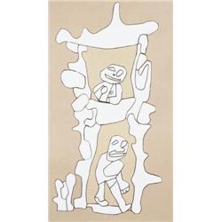 JEAN DUBUFFET (1901-1985) VILLA DUPLEX INITIALED, NUMBERED OF 50 AND DATED "J.D 76" LOWER RIGHT S...