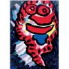 Image 1 : KAREL APPEL (B. 1921) UNTITLED HAND-PAINTED LITHOGRAPH ON PAPER 241/8 X 32 IN. ( 61.3 X 81.3 CM) ...