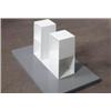 Image 1 : SOL LEWITT (B. 1928) UNTITLED PAINTED STEEL WITH BASE 30 X 291/2 X 6 IN. (76.2 X 74.9 X 15.2 CM) ...