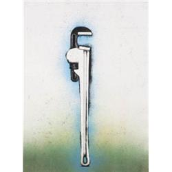 JIM DINE (B. 1935) THE WRENCH IN NATURE SIGNED NUMBERED OF 40 AND DATED "JIM DINE 1974" ALONG THE...