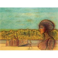 JEAN CARZOU (1907-2000) L'INCONNUE DU RIVAGE, 1991 SIGNED, TITLED, NUMBERED OF 50 AND DATED "XXXV...