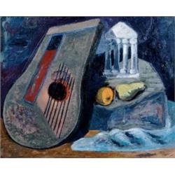 PETER CHEVALIER (B. 1953) IDEALE LANDSCHAFT IX SIGNED, TITLED AND DATED "P. CHEVALIER 85 IDEALE L...