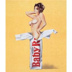 MEL RAMOS (B. 1935) BABY RUTH SIGNED "MEL RAMOS" AND NUMBERED OF 250 ALONG LOWER EDGE COLOR OFFSE...