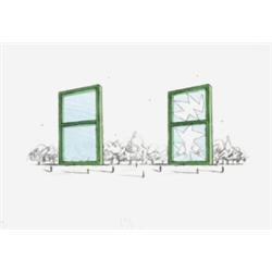 CLAES OLDENBURG (B. 1929) PROPOSAL FOR A CIVIC MONUMENT IN THE FORM OF TWO WINDOWS (FROM A PORTFO...