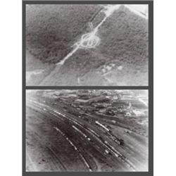 ZOE LEONARD (B. 1961) UNTITLED AERIAL (ROADS) UNTITLED AERIAL (TRAINYARD NEAR L.A.) EACH SIGNED, ...