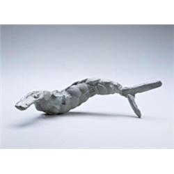 SUSAN ROTHENBERG (B. 1945) FISH INSCRIBED "SR AP3" ON THE UNDERSIDE SAND BLASTED CAST PEWTER 51/2...