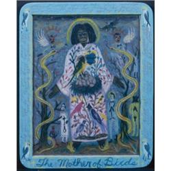 TONY FITZPATRICK (B. 1958) MOTHER OF MOTHER OF BIRDS COLORED PENCIL ON SLATE 8 X 10 IN. (20.3 X 2...