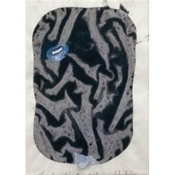 JUAME PLENSA (B. 1955) NOCTURN IV SIGNED AND DATED "PLENSA 1990" ALONG LOWER EDGE GOUACHE AND TAP...