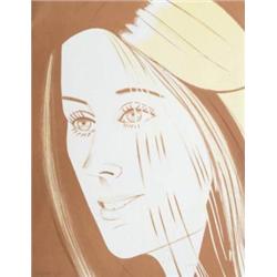 ALEX KATZ (B. 1927) CAROLINE COLOR LITHOGRAPH ON PAPER 27 X 21 IN. (68.6 X 53.3 CM) EXECUTED CA. ...