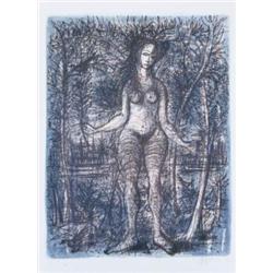 JEAN CARZOU (1907-2000) EVE SIGNED, TITLED, NUMBERED OF 150 AND DATED "EVE CARZOU 67" ALONG THE L...