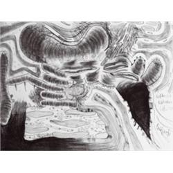 CARROLL DUNHAM (B. 1949) TOUCHING TWO SIDES SIGNED, INSCRIBED AND DATED "CARROLL DUNHAM 2/2/1989-...