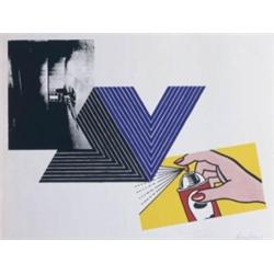 RICHARD PETTIBONE (B. 1938) UNTITLED (APPROPRIATION PRINT) SIGNED "RICHARD PETTIBONE" LOWER RIGHT...
