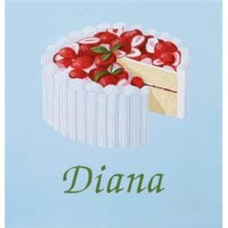 JULIA JACQUETTE (B. 1964) DIANA ENAMEL ON WOOD 15 X 15 IN. (38.1 X 38.1 CM) EXECUTED IN 1994 ESTI...