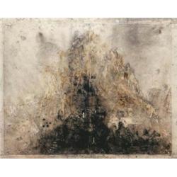 JOHN LEES (B. 1943) MOUNTAIN MIXED MEDIA ON PAPER 441/2 X 551/2 IN. (113 X 141 CM) EXECUTED IN 19...