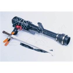 JASON RHOADES (B. 1965) POTATO GUN PVC PIPE, METAL CLAMPS, WIRE, WIRE MESH, ELECTRIC LIGHTER, SCR...