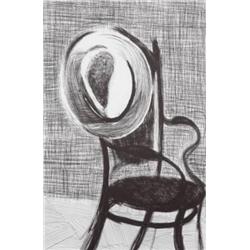 DAVID HOCKNEY (B. 1937) UNTITLED (HAT ON CHAIR) SIGNED, NUMBERED OF 35 AND DATED "DAVID HOCKNEY 9...