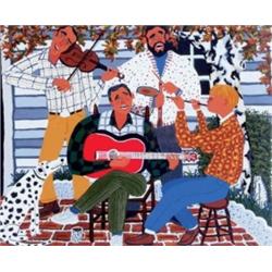 DAVID BATES (B. 1952) THE MUSICIANS SIGNED, TITLED, NUMBERED OF 50 AND DATED "THE MUSICIANS BATES...