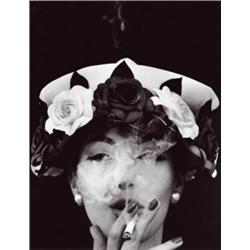 WILLIAM KLEIN (B. 1928) HAT AND FIVE ROSES, PARIS (VOGUE), SIGNED, TITLED AND DATED ON VERSO GELA...