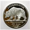 Image 2 : 1 OZ silver round with nuggets