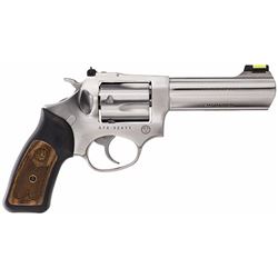 Ruger 5771 SP101 Standard Single/Double 357 Magnum 4.2" 5 Black Rubber Cushion Inset Stainless