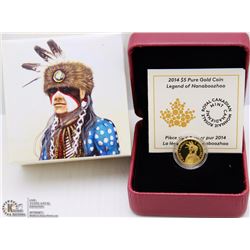 RCM 2014 $5 PURE GOLD COIN-A CANADIAN