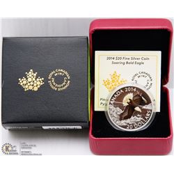 RCM 2014 $20 FINE SILVER COIN-SOARING BALD