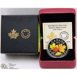 RCM 2014 $20 FINE SILVER COIN-MAJESTIC MAPLE