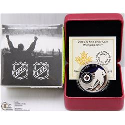 RCM 2015 $10 FINE SILVER COIN - WINNIPEG