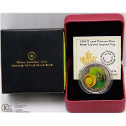 RCM 2014 25-CENT COLOURED COIN-WATER-LILY