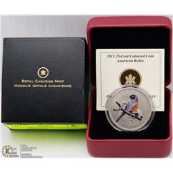 RCM 2013 25-CENT COLOURED COIN-AMERICAN