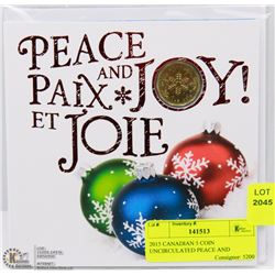 2015 CANADIAN 5 COIN UNCIRCULATED PEACE AND