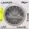 Image 1 : CANADA 1966 SILVER DOLLAR CANOE