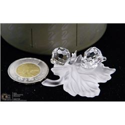 AUTHENTIC SWAROVSKI TWO SNAILS ON LEAF