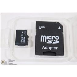 NEW 32GB MICRO SD CARD WITH ADAPTOR