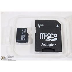 NEW 32GB MICRO SD CARD WITH ADAPTOR