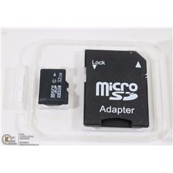 NEW 32GB MICRO SD CARD WITH ADAPTOR