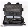 Image 1 : NEW TACTICAL FLASHLIGHT SET IN HARD CARRY CASE