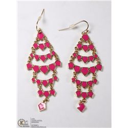 NEW SUMMER GETAWAY CHANDELIER EARRINGS PINK