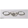 Image 1 : NEW INFINITE ROMANCE 3PC CZ ENGAGEMENT SET SIZE 6