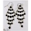 Image 1 : NEW SUMMER GETAWAY CHANDELIER EARRINGS BLACK