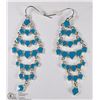 Image 1 : NEW SUMMER GETAWAY CHANDELIER EARRINGS BLUE