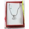 Image 1 : #11 - STERLING SILVER SQUARE PENDANT ON CHAIN