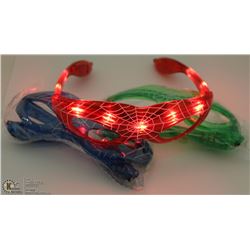LOT OF THREE LIGHT UP PARTY GLASSES