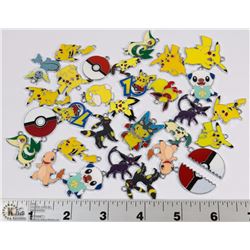 LOT OF 30 POKÉMON PENDANTS