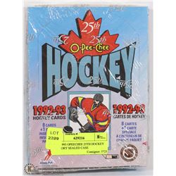 1992-1993 OPEECHEE 25TH HOCKEY FACTORY SEALED CASE