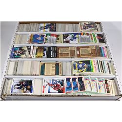 BOX OF ASSORTED HOCKEY CARDS YEARS RANGING FROM