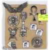 Image 1 : 13 MOTORCYCLE & SKULL PIN COLLECTION