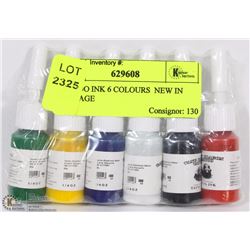 TATTOO INK 6 COLOURS  NEW IN PACKAGE