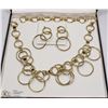 Image 1 : FIFTH AVENUE COLLECTION GOLD COLOR CIRCLE STYLE